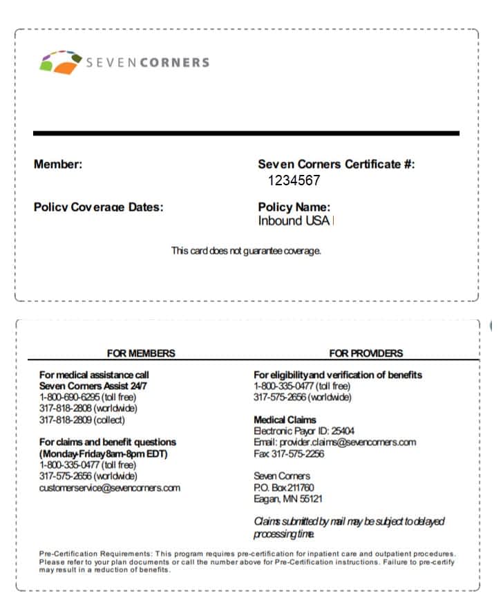 Download Claims Forms for Seven Corners plans for Inbound USA, Liaison Travel and Liaison Student