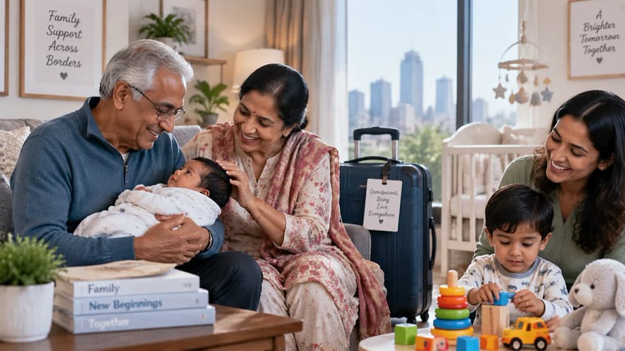 Grandparents Visiting for Childcare/Postpartum Support