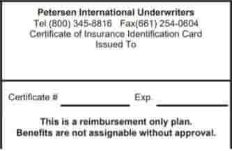 Download ID Card for Petersen International Underwriters pans for International Major Medical, USAway major medical